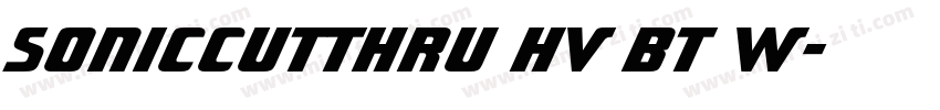 SonicCutThru Hv BT W字体转换